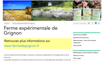 Une ferme expérimentale : Grignon