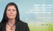 Multi, pluri, inter ou transdisciplinarité pour une éducation en vue d'un développement durable ?