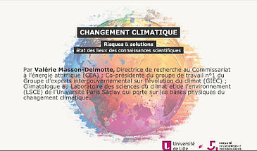 Changement climatique : Risques et solutions, états des lieux des connaissances scientifiques