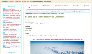 Le bord de la calotte glaciaire du Groenland