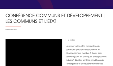 Les communs et l’Etat