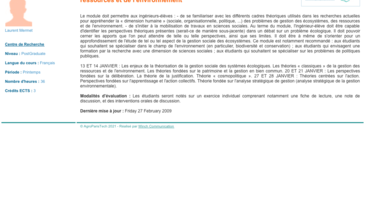 Théories de la gestion sociale des écosystèmes, des ressources et de l’environnement