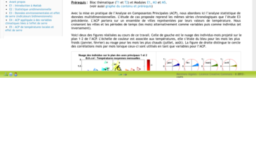 Module Etudes de cas E5 : ACP de températures locales et effet de serre