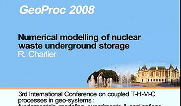 Numerical modelling of nuclear waste underground storage