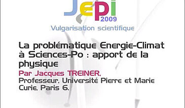 La problématique Energie-Climat à Sciences-Po : apport de la physique