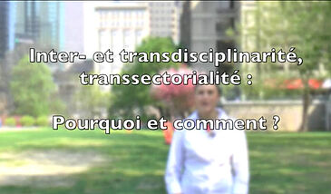 Inter- et transdisciplinarité, transsectorialité : pourquoi et comment ?