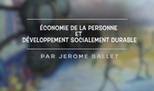 Economie de la personne et développement socialement durable