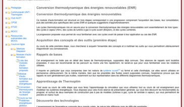 Conversion thermodynamique des énergies renouvelables (ENR)