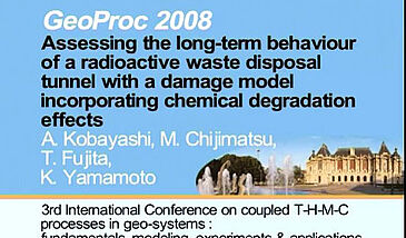 Assessing the long-term behaviour of a radioactive waste disposal tunnel with a damage model incorporating chemical degradation effects