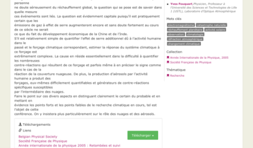 Augmentation de l’effet de serre et réchauffement global