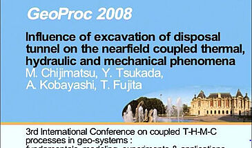 Influence of excavation of disposal tunnel on the nearfield coupled thermal, hydraulic and mechanical phenomena
