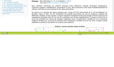 Module Etudes de cas E4 : ACP appliquée à des variables climatiques liées à l'effet de serre