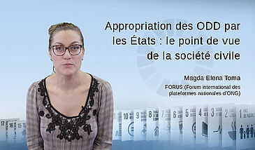 Appropriation des ODD par les États : le point de vue de la société civile