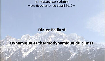 Dynamique et thermodynamique du climat