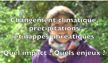 Changement climatique, précipitations et nappes phréatiques – Quels impacts ? Quels enjeux ?