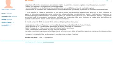 Gestion des peuplements végétaux et des ressources du milieu