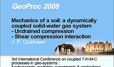 Mechanics of a soil: a dynamically coupled solid-water gas system, Undrained compression, Shear compression interaction