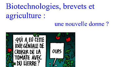 Biotechnologies, brevets et agriculture