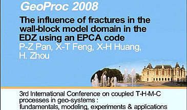 The influence of fractures in the wall-block model domain in the EDZ using an EPCA code