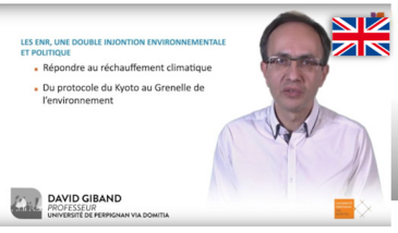 The energy transition - renewable energies: stakes and challenges for society
